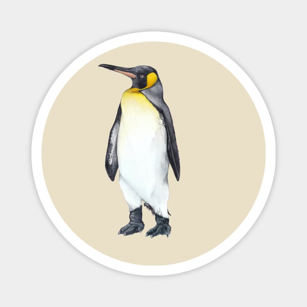 King penguin Magnet by IndiasIllustrations